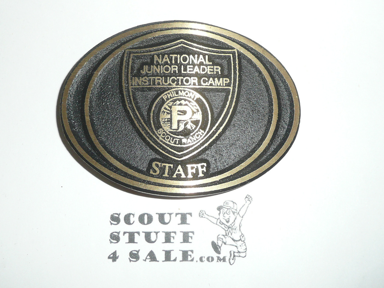 Philmont Scout Ranch, National Junior Leadership Instructor Training Camp STAFF Cast Bronze Belt Buckle