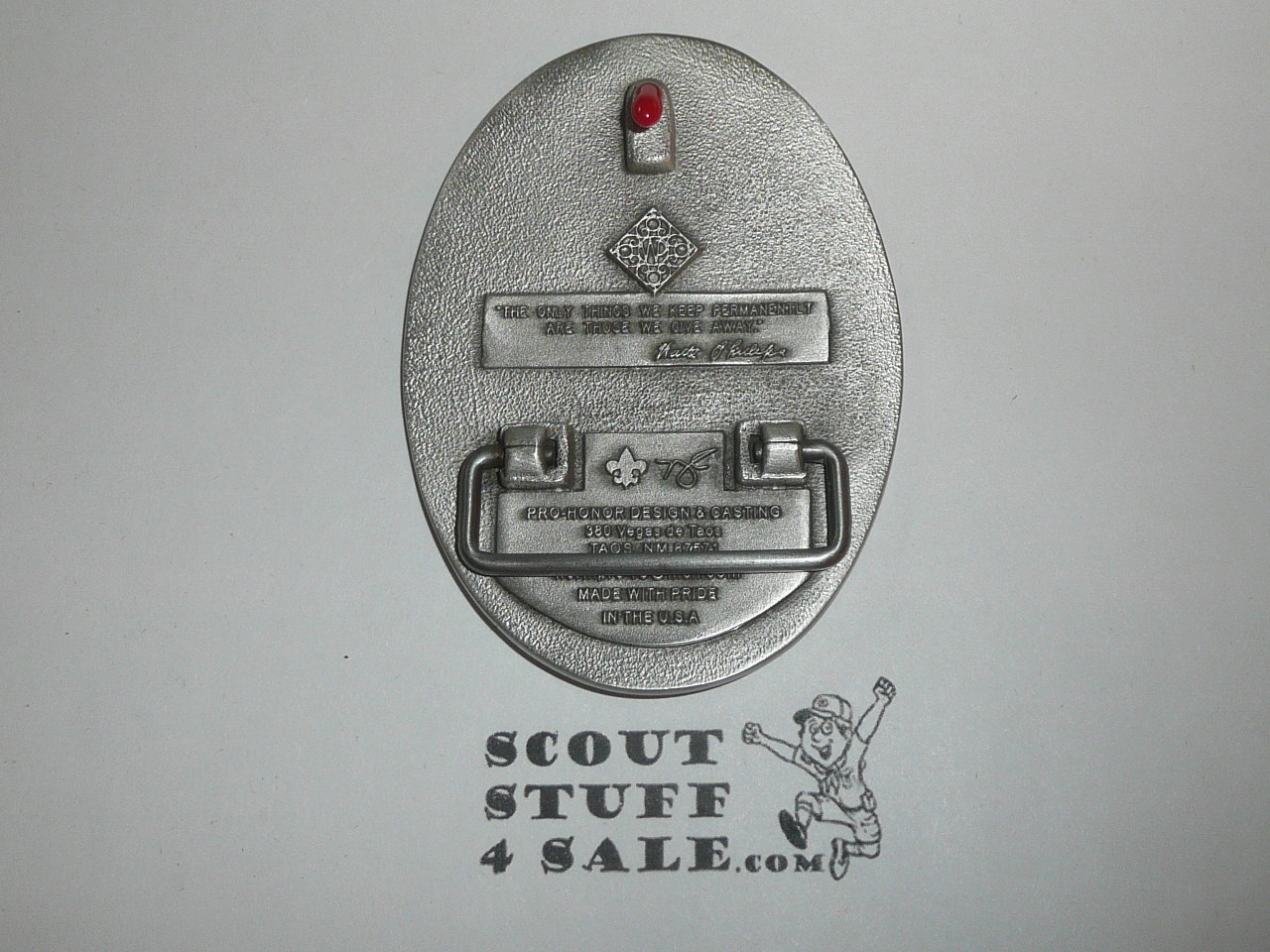 Philmont Scout Ranch, Training Center Cast Pewter Belt Buckle