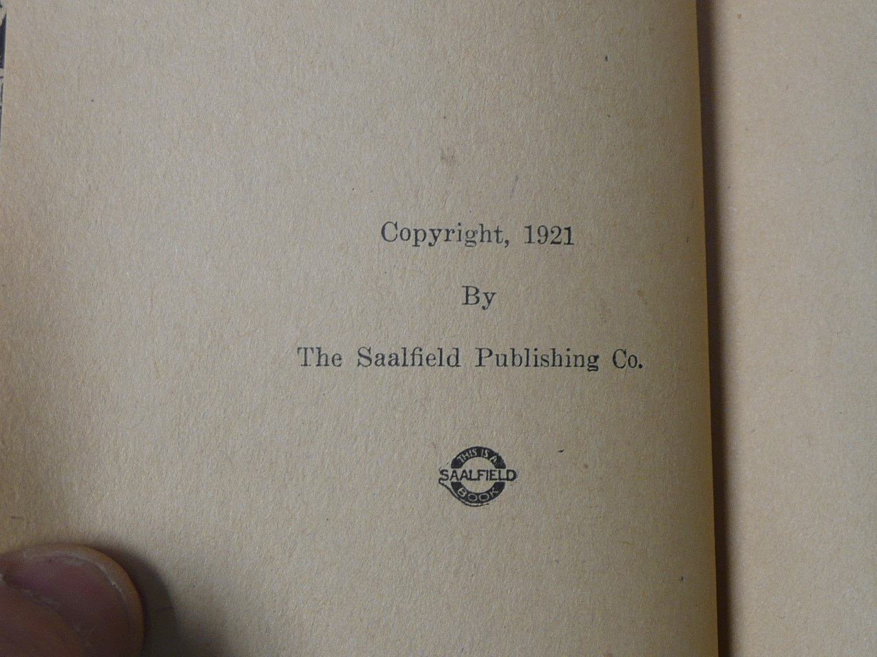 A Boy Scout's Chance, by Edward Griggs, 1921 First Edition, Hardbound, Boy Scout Story Book
