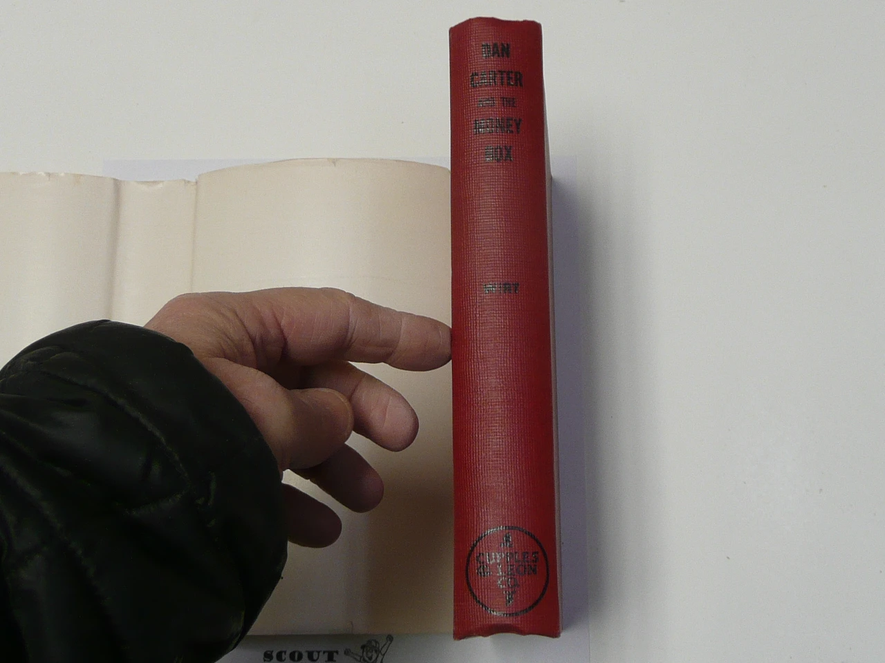 Dan Carter and the Money Box, By Mildred A. Wirt, 1950, Hardbound with Dust Jacket, Boy Scout Story Book