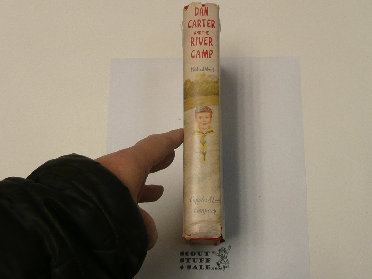 Dan Carter Cub Scout and the River Camp, By Mildred A. Wirt, 1949, Hardbound with Dust Jacket, Boy Scout Story Book