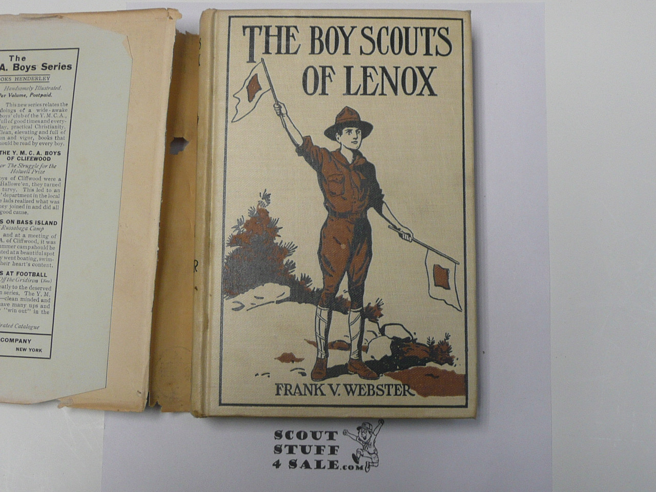 The Boy Scouts of Lenox or The Hike Over Big Bear Mountain, by Frank V. Webster, 1915 First Edition, Hardbound with Dust Jacket, Boy Scout Story Book