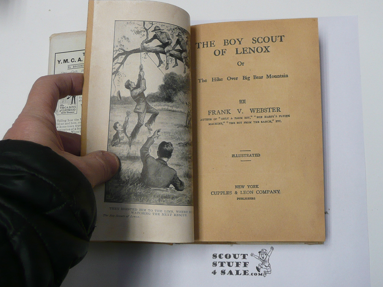 The Boy Scouts of Lenox or The Hike Over Big Bear Mountain, by Frank V. Webster, 1915 First Edition, Hardbound with Dust Jacket, Boy Scout Story Book