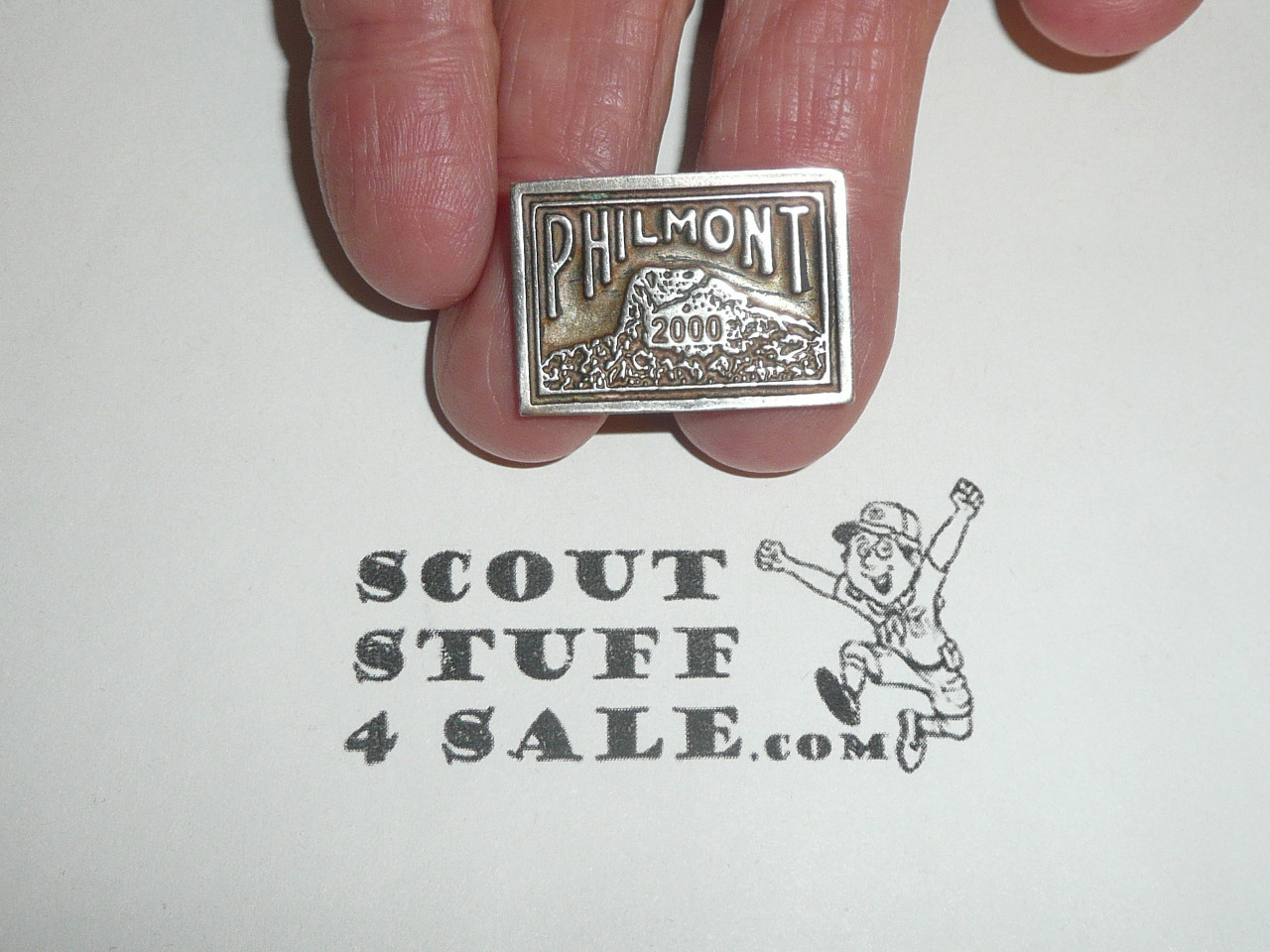 Philmont Scout Ranch, STERLING Silver 2000 Tooth of time Pin