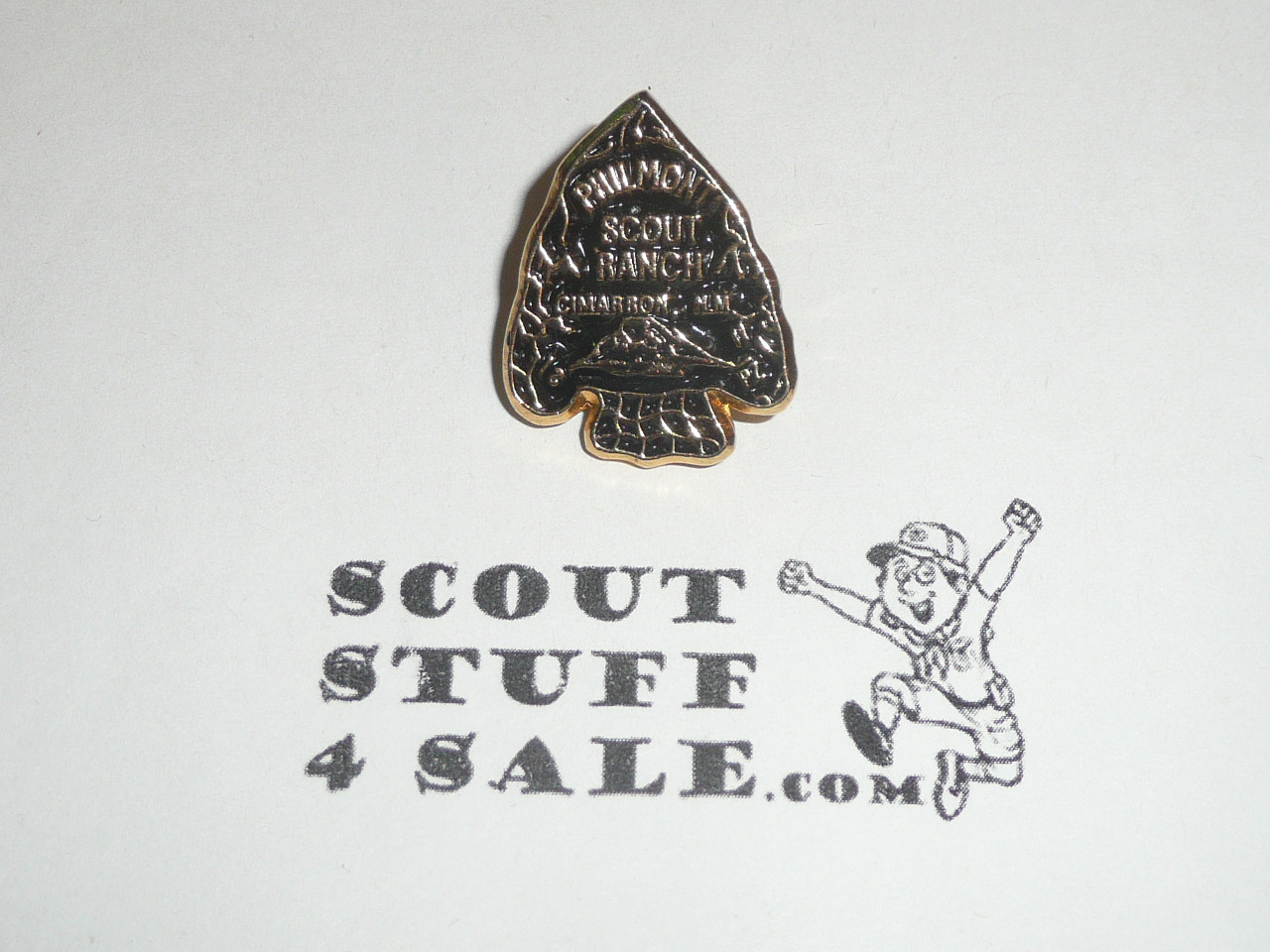 Philmont Scout Ranch, Arrowhead Pin, gold color