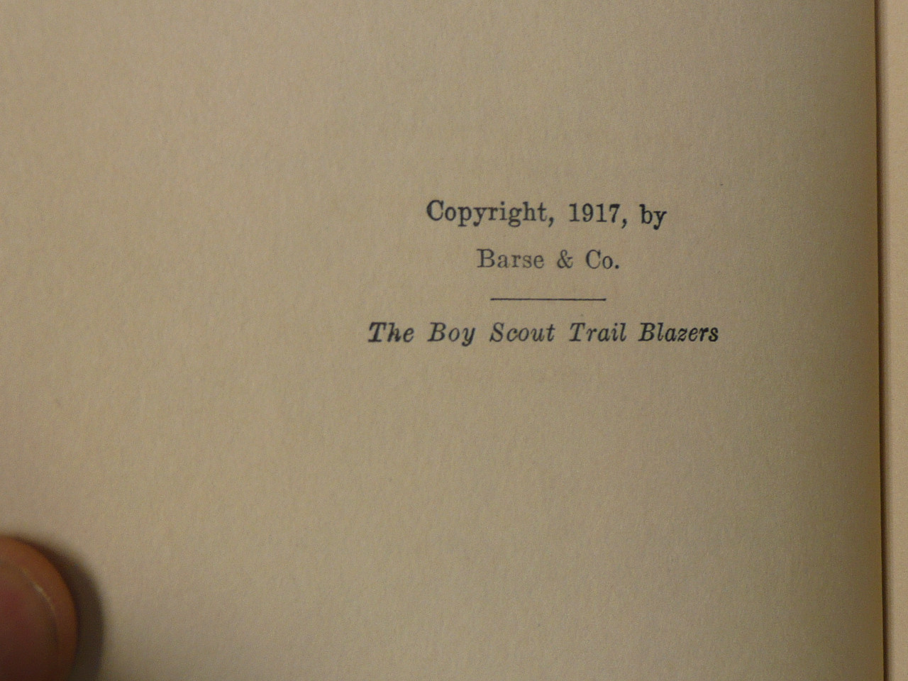 The Boy Scout Trail Blazers, by Frank H. Cheley, 1917 First Edition, Hardbound, Boy Scout Story Book