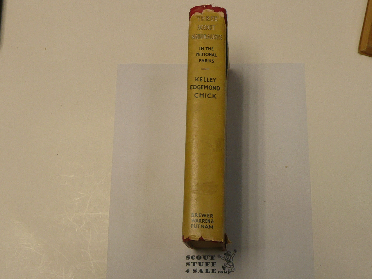 Three Scout Naturalists in the National Parks, by Kelley Edgemond and Chick, 1931 First Edition, Hardbound with Dust Jacket, Boy Scout Story Book