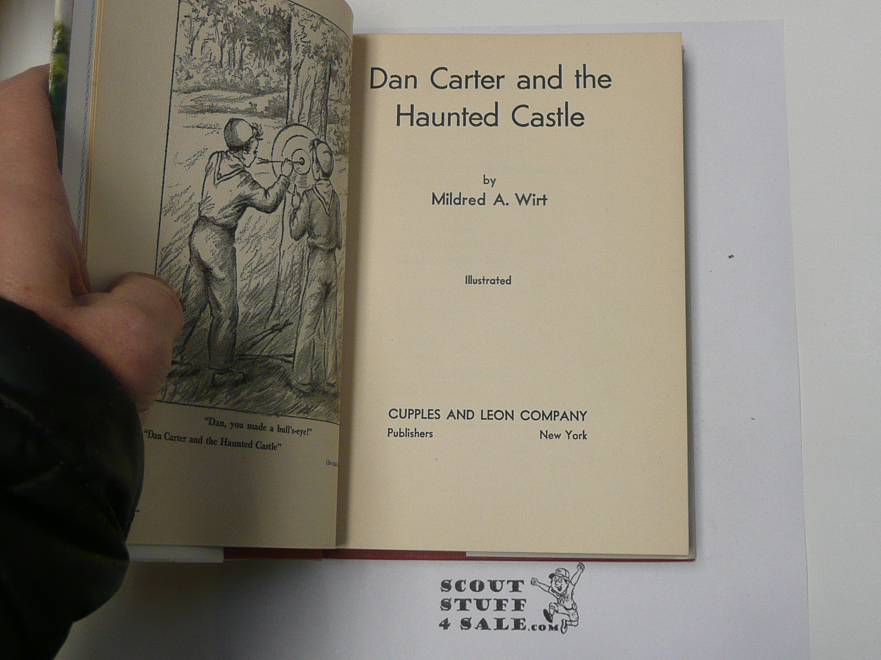 Dan Carter and the Haunted Castle, By Mildred A. Wirt, 1951, Hardbound with Dust Jacket, Boy Scout Story Book