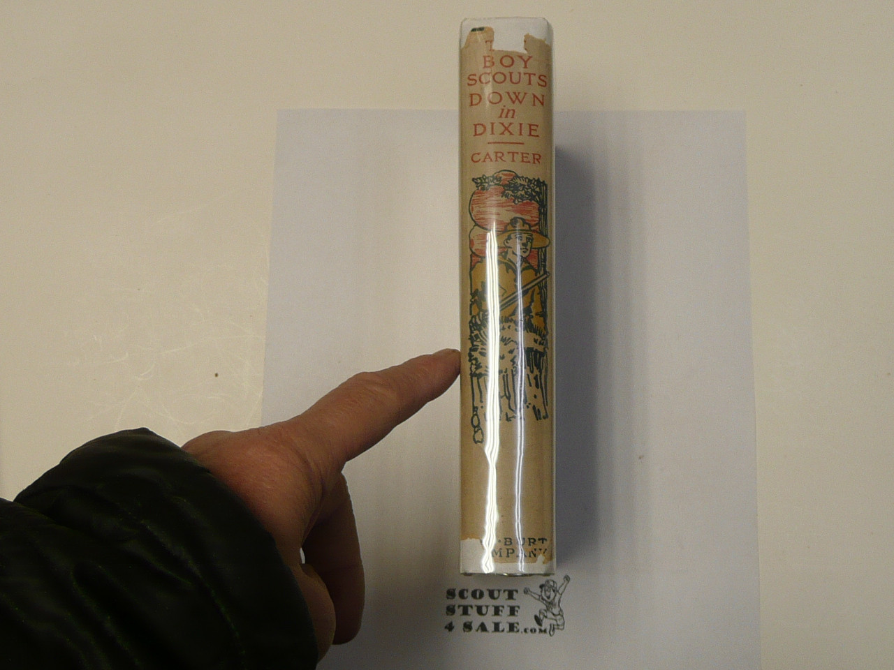 The Boy Scouts Down in Dixie, By Herbert Carter, 1914 First Edition, Hardbound with Dust Jacket, Boy Scout Story Book