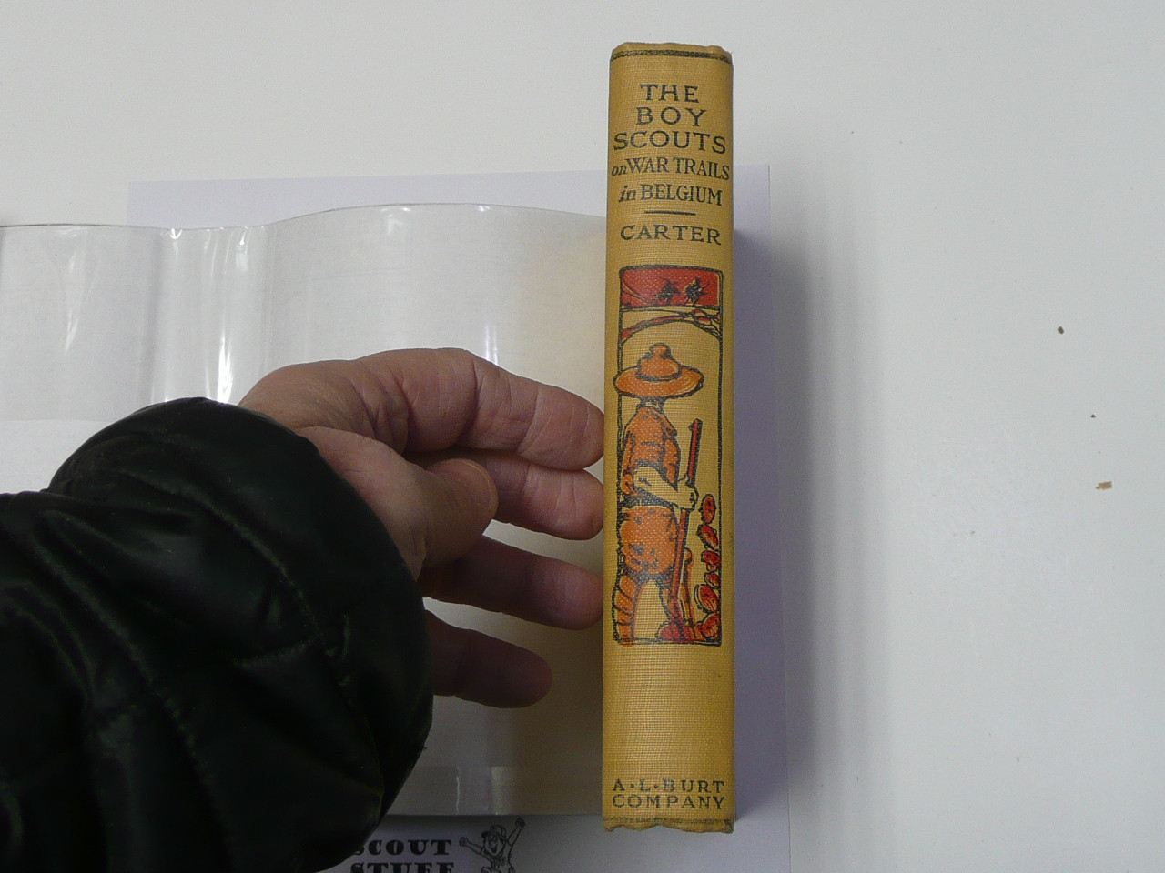 The Boy Scouts on War Trails in Belgium, By Herbert Carter, 1916 First Edition, Hardbound with Dust Jacket, Boy Scout Story Book #2
