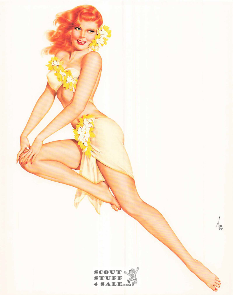 Alberto Vargas "Vargas Girl" Art Postcard, Classico SF #223-006, 8x10"