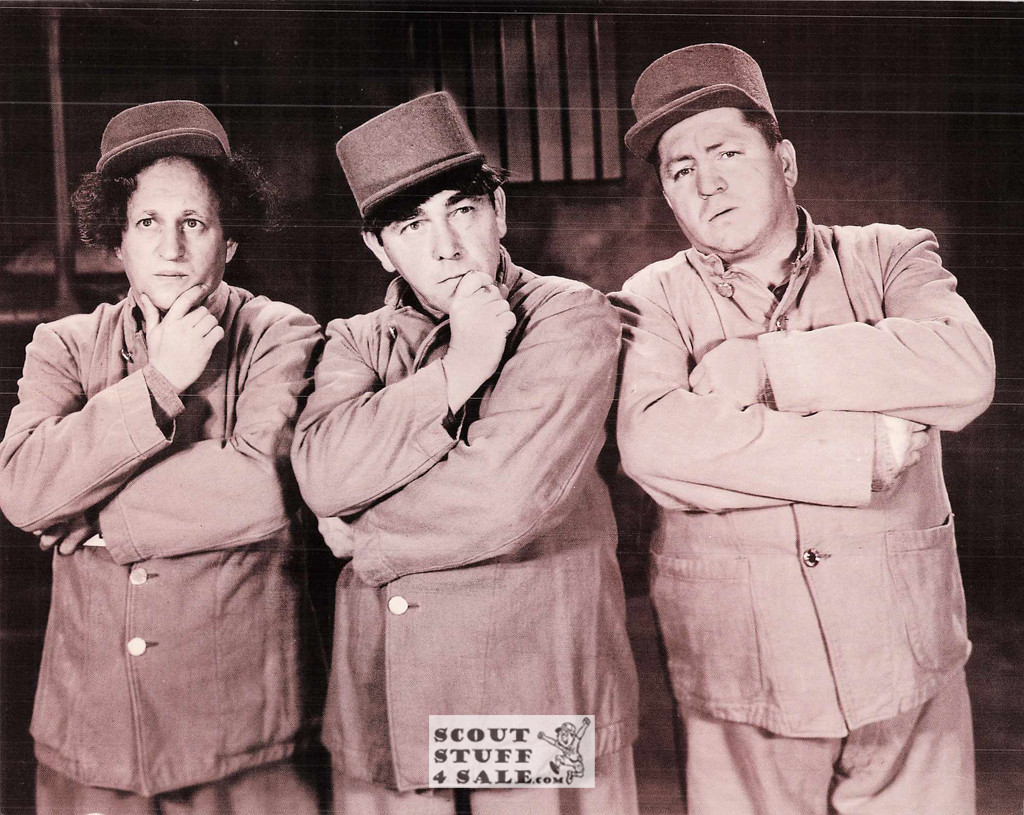 The Three Stooges Sepia Postcard by Classico SF #224-027, 8x10"
