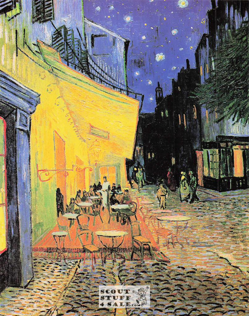 Pavement Cafe At Night by Vincent Van Gogh Painting Postcard by Classico SF #227-002, 8x10"