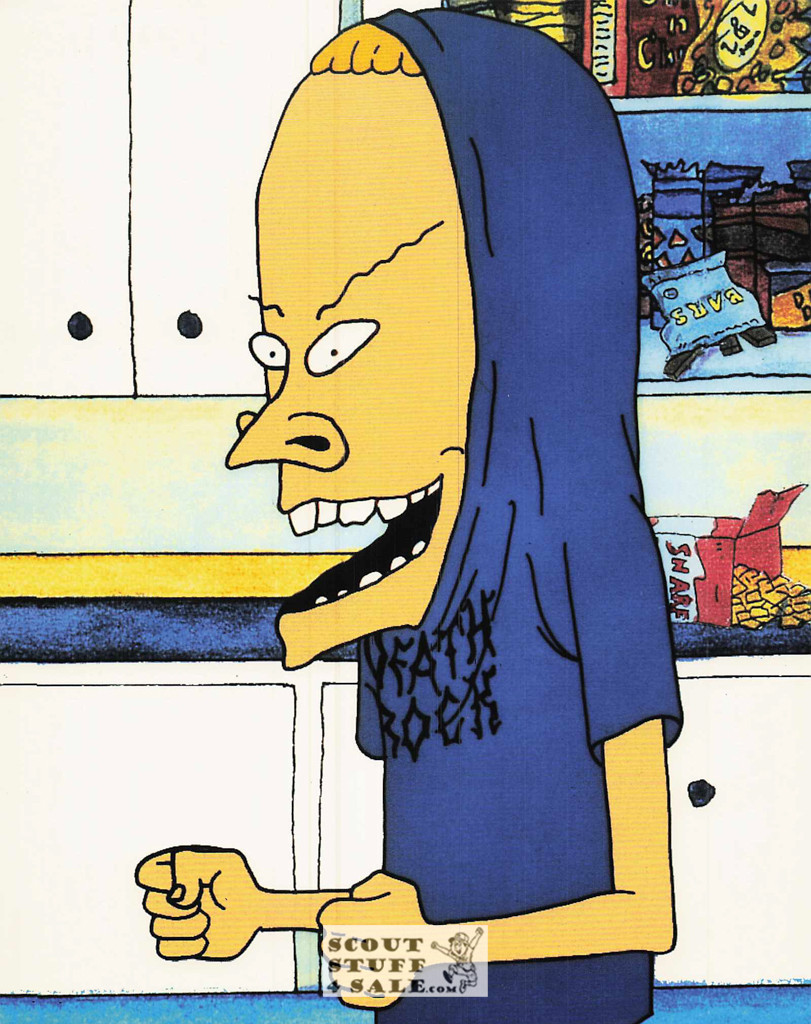 Beavis and Butthead Cartoon Postcard by Classico San Francisco #245-001, 8x10"