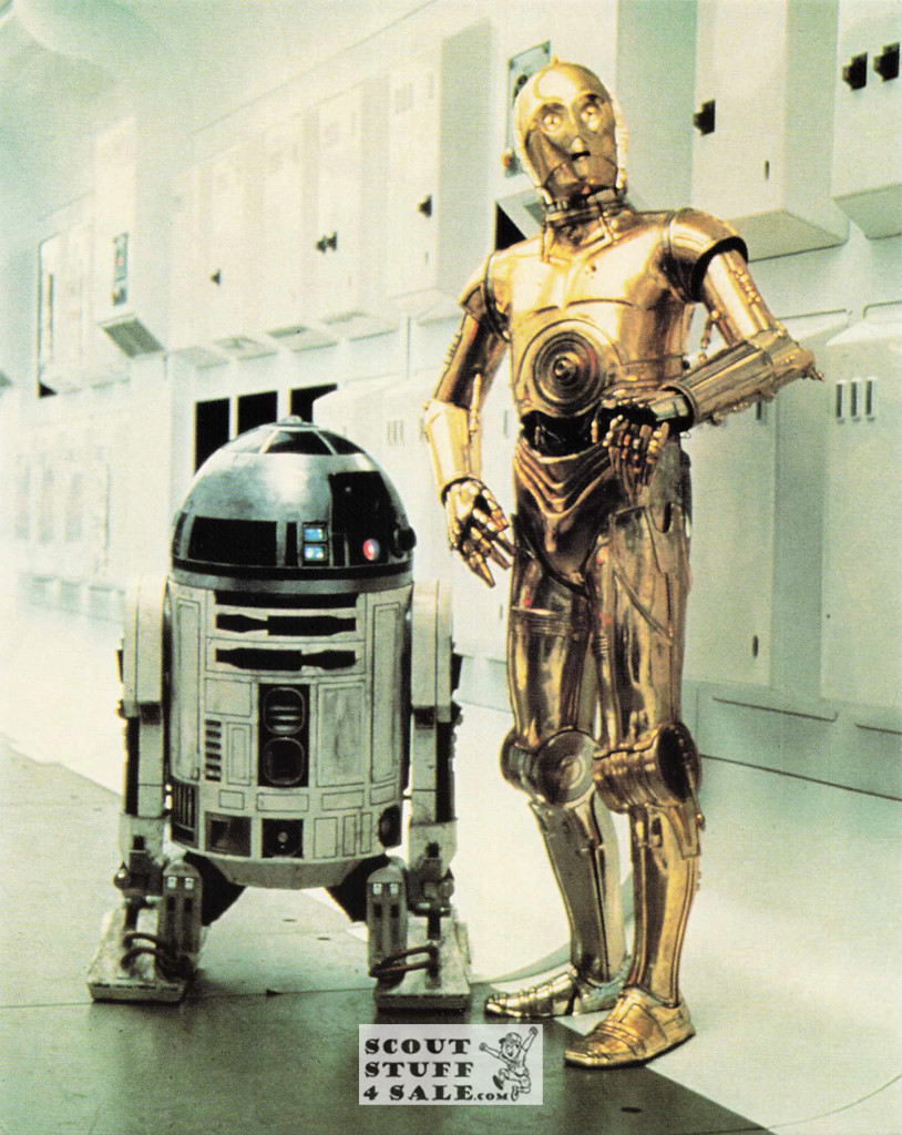 Star Wars Postcard, C-P3O & R2-D2, by Classico SF #422-004, 8x10"