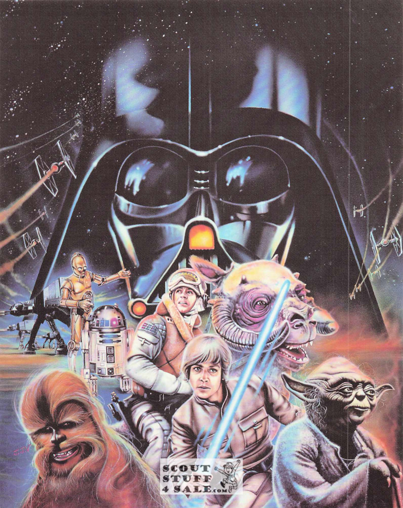 Star Wars Empire Strikes Back Movie Poster Postcard by Classico SF #422-015, 8x10"