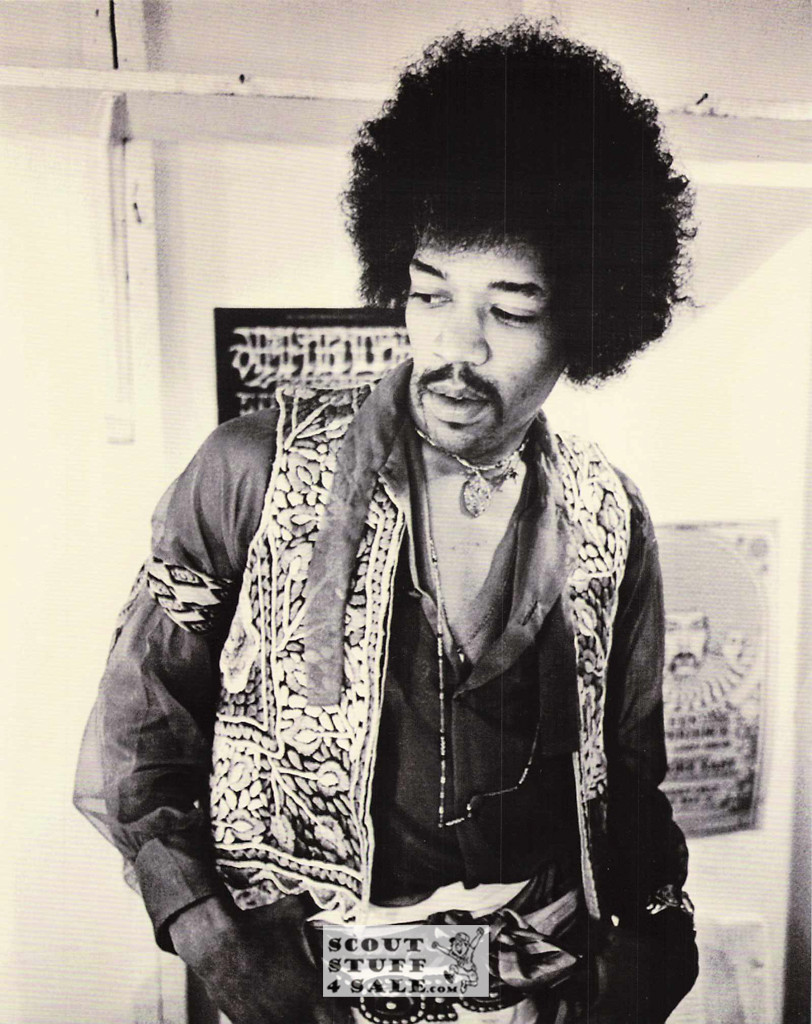 Jimi Hendrix Postcard by Classico SF #463-025, 8x10"