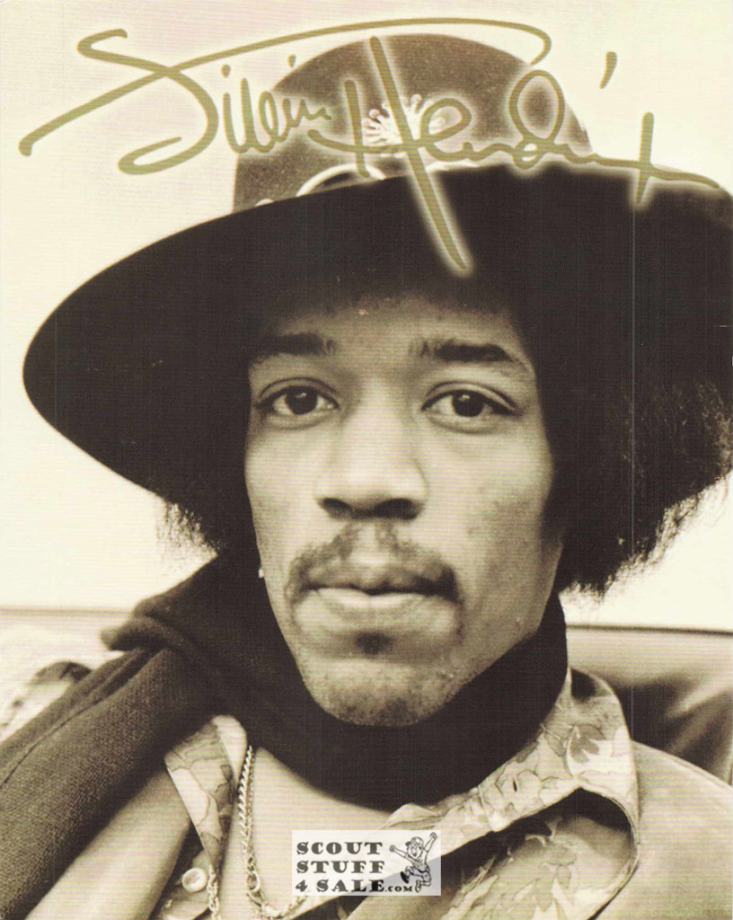 Jimi Hendrix Postcard by Classico SF #463-027, 8x10"