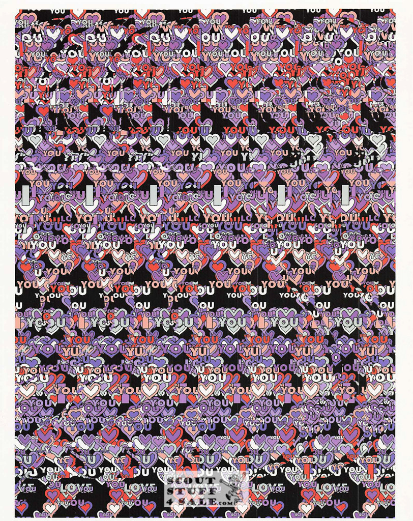 Seal with A Kiss Magic Eye 3D Optical Illusion Postcard, Classico SF #528-036, 8x10"