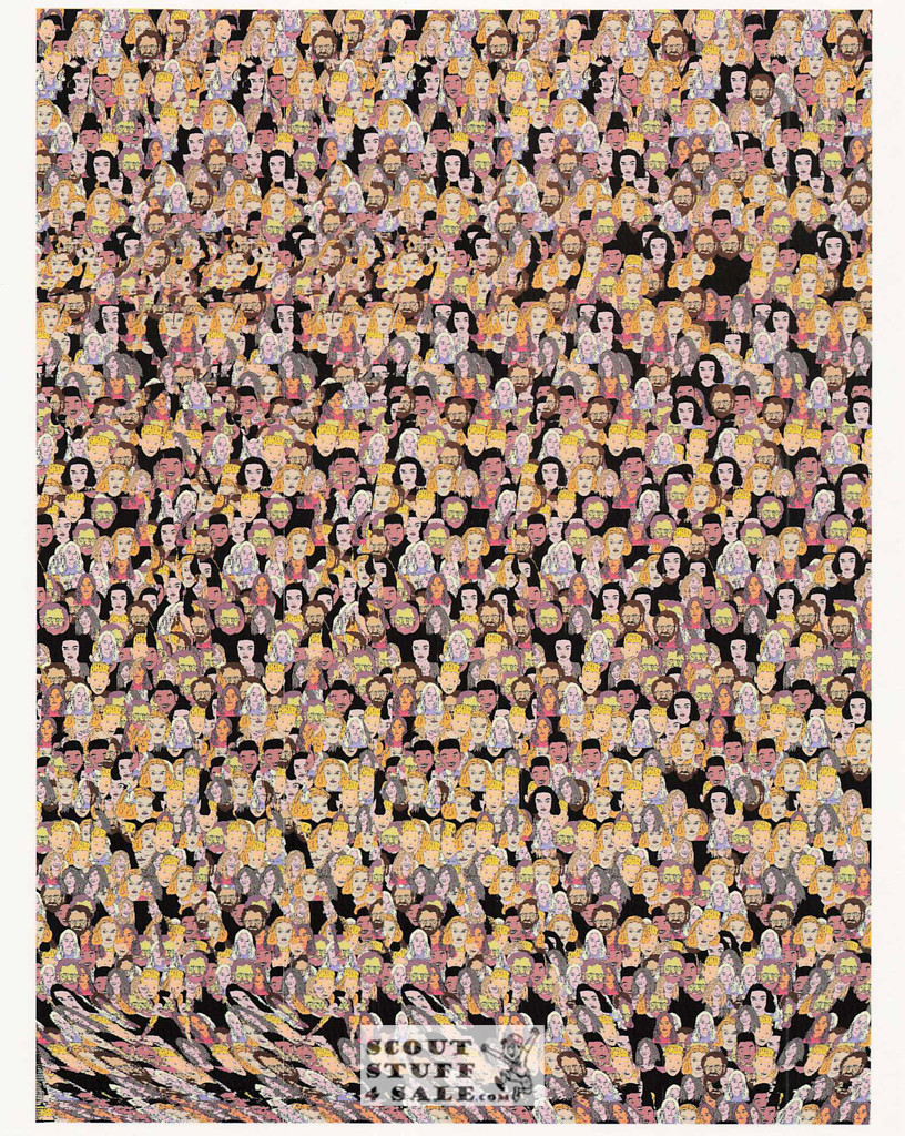 Tennis Magic Eye 3D Optical Illusion Postcard, Classico SF #528-042, 8x10"