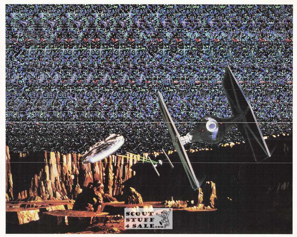 Star Wars Magic Eye 3D Optical Illusion Postcard, Classico SF #528-052, 8x10"