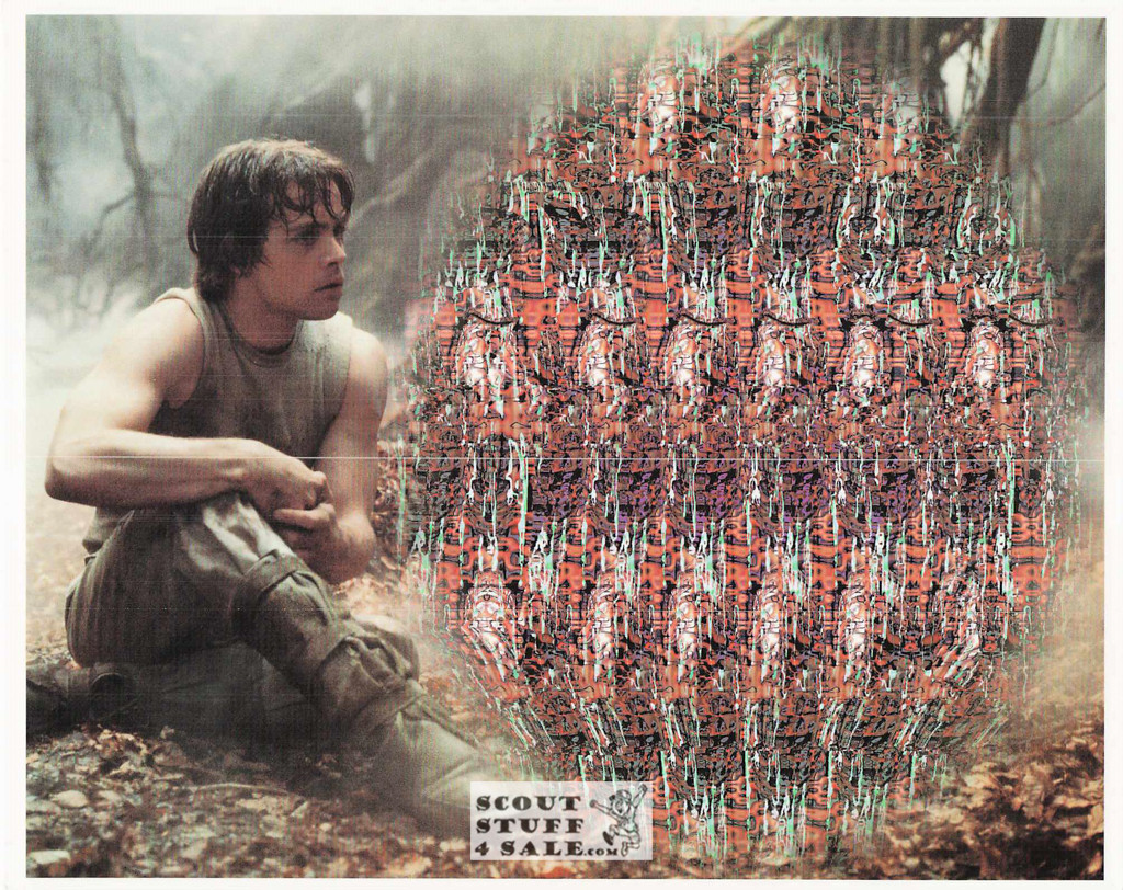 Star Wars Magic Eye 3D Optical Illusion Postcard, Classico SF #528-053, 8x10"