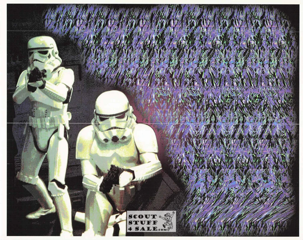 Star Wars Magic Eye 3D Optical Illusion Postcard, Classico SF #528-054, 8x10"