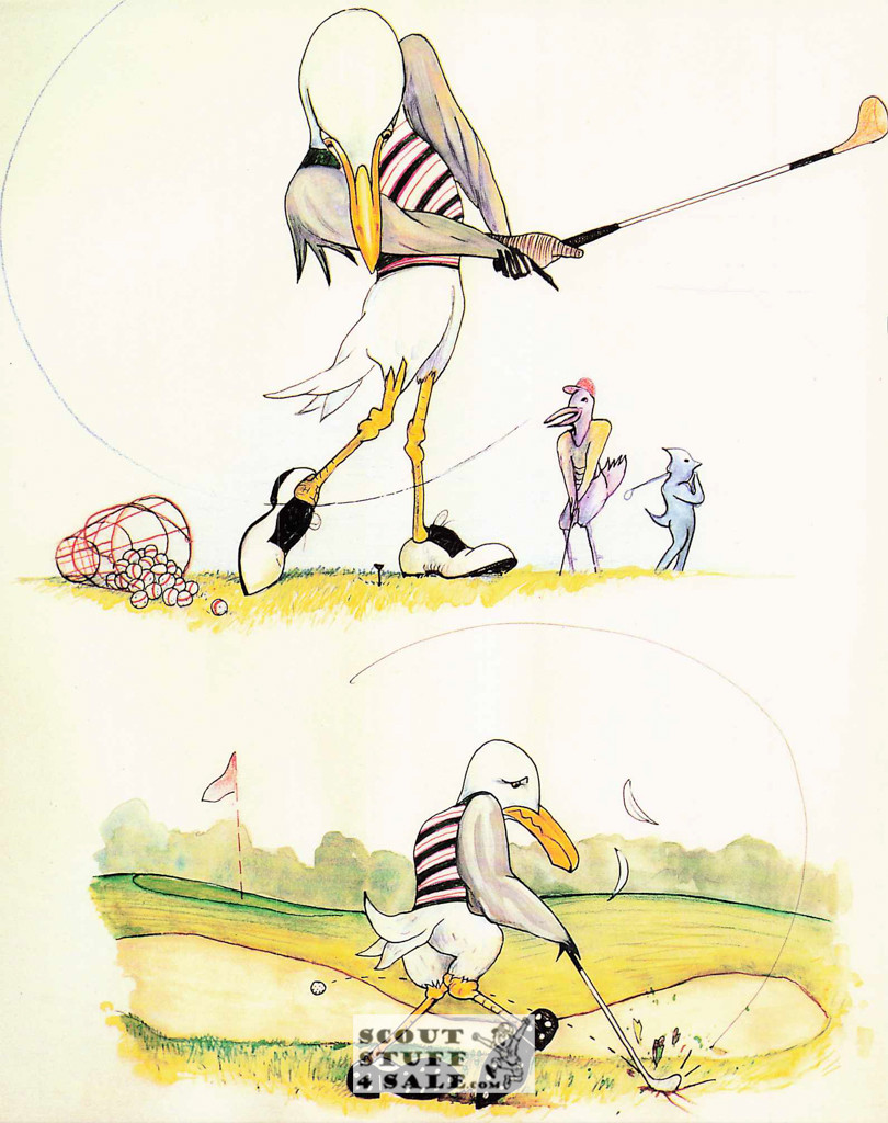 Golfing Birds Postcard. Golfing Bird Enterprises, Classico San Francisco #534-003, 8x10"