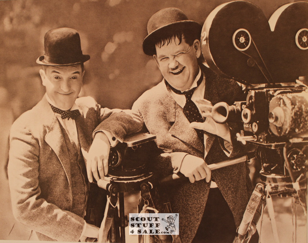 Laurel and Hardy Sepia Poster Postcard by Classico SF #130-001, 11x14"