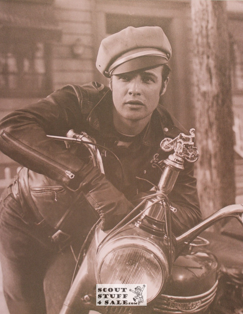 Marlon Brando Sepia Poster Postcard by Classico SF #130-018, 11x14"