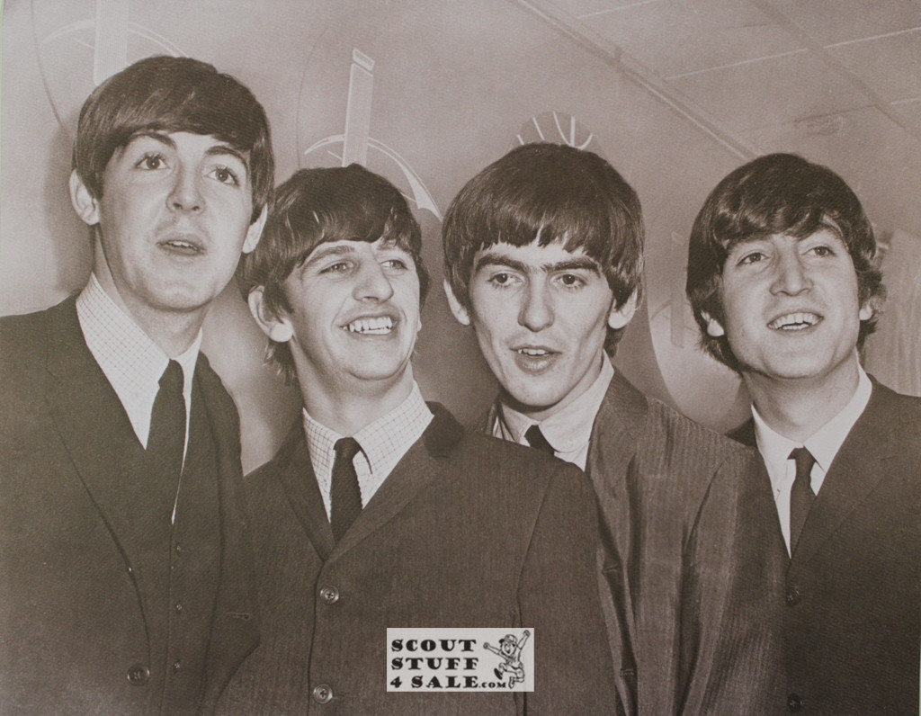 The Beatles Sepia Poster Postcard by Classico SF #130-023, 11x14"