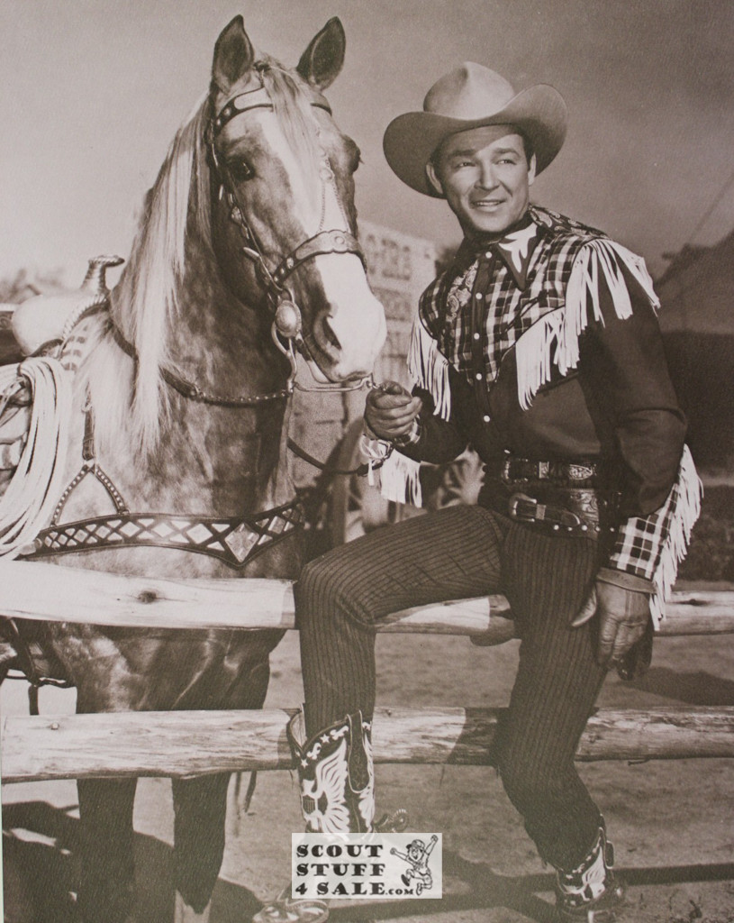 Roy Rodgers & Trigger Sepia Poster Postcard by Classico SF #130-043, 11x14"