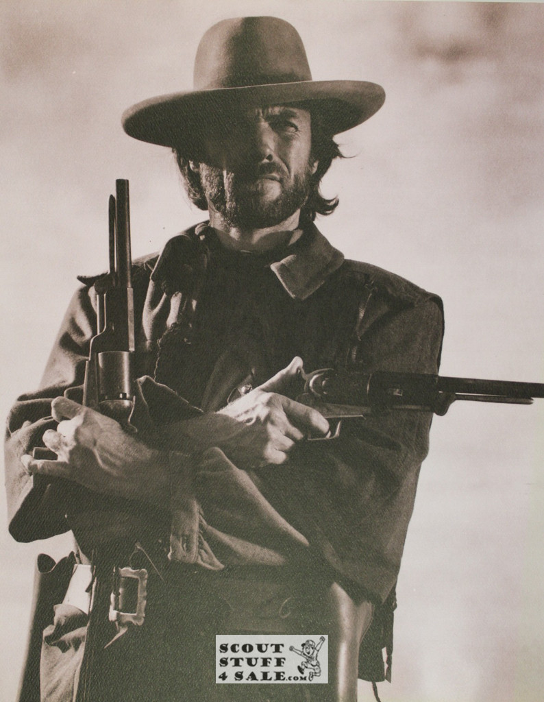 Clint Eastwood Sepia Poster Postcard by Classico SF #130-046, 11x14"