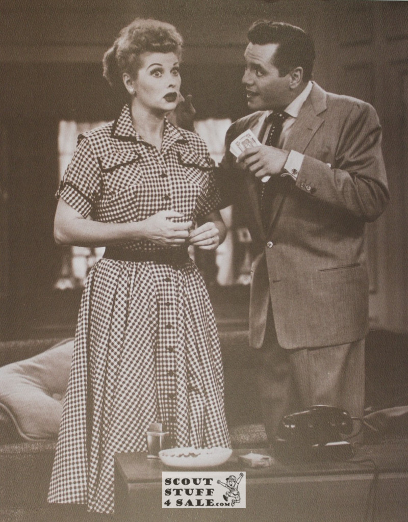 I Love Lucy Lucille Ball Sepia Poster Postcard by Classico SF #130-083, 11x14"