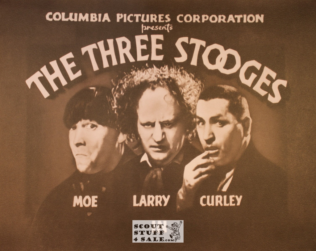 The Three Stooges Sepia Poster Postcard by Classico SF #130-230, 11x14"
