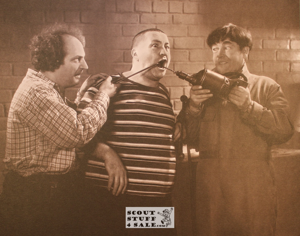 The Three Stooges Sepia Poster Postcard by Classico SF #130-251, 11x14"