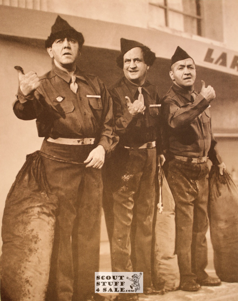 The Three Stooges Sepia Poster Postcard by Classico SF #130-294, 11x14"