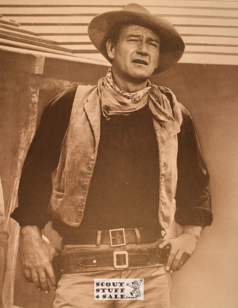 John Wayne Sepia Poster Postcard by Classico SF #130-308, 11x14"