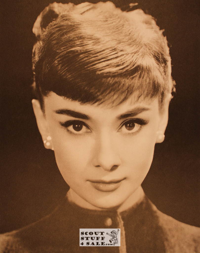 Audrey Hepburn Sepia Poster Postcard by Classico SF #130-329, 11x14"