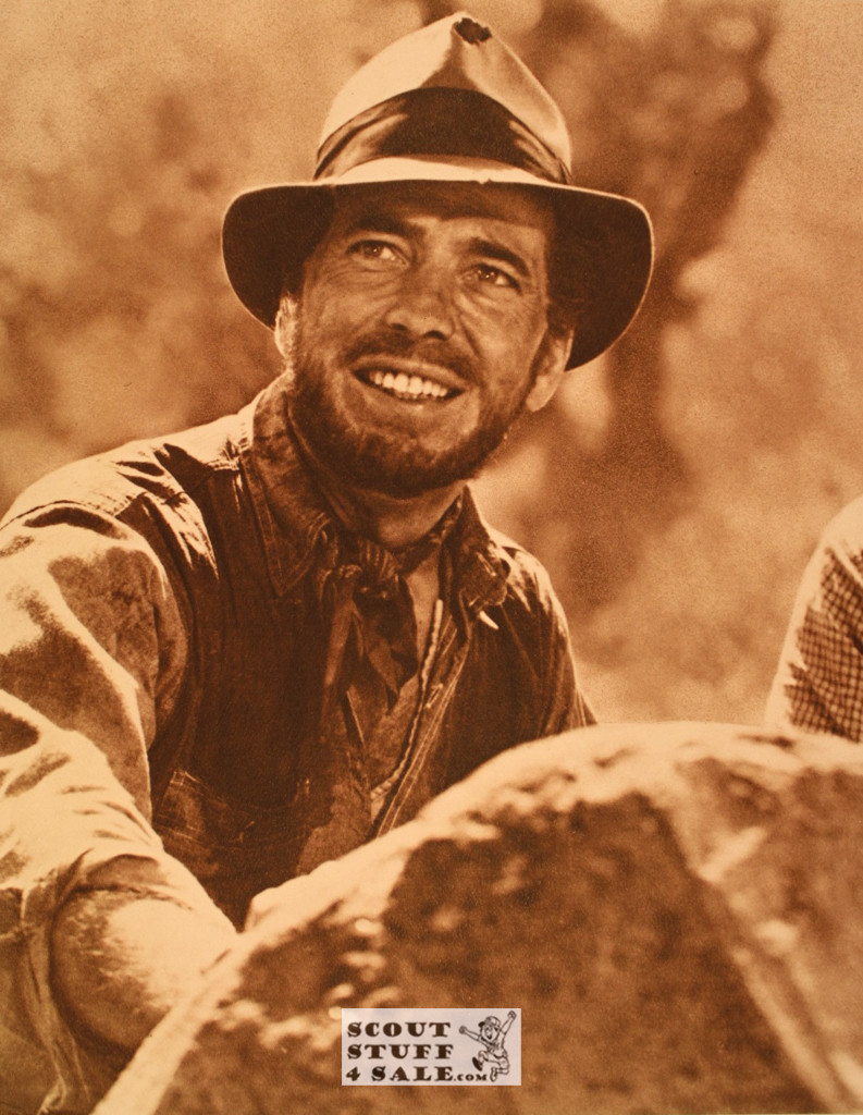 Humphrey Bogart Sepia Poster Postcard by Classico SF #130-e11, 11x14"