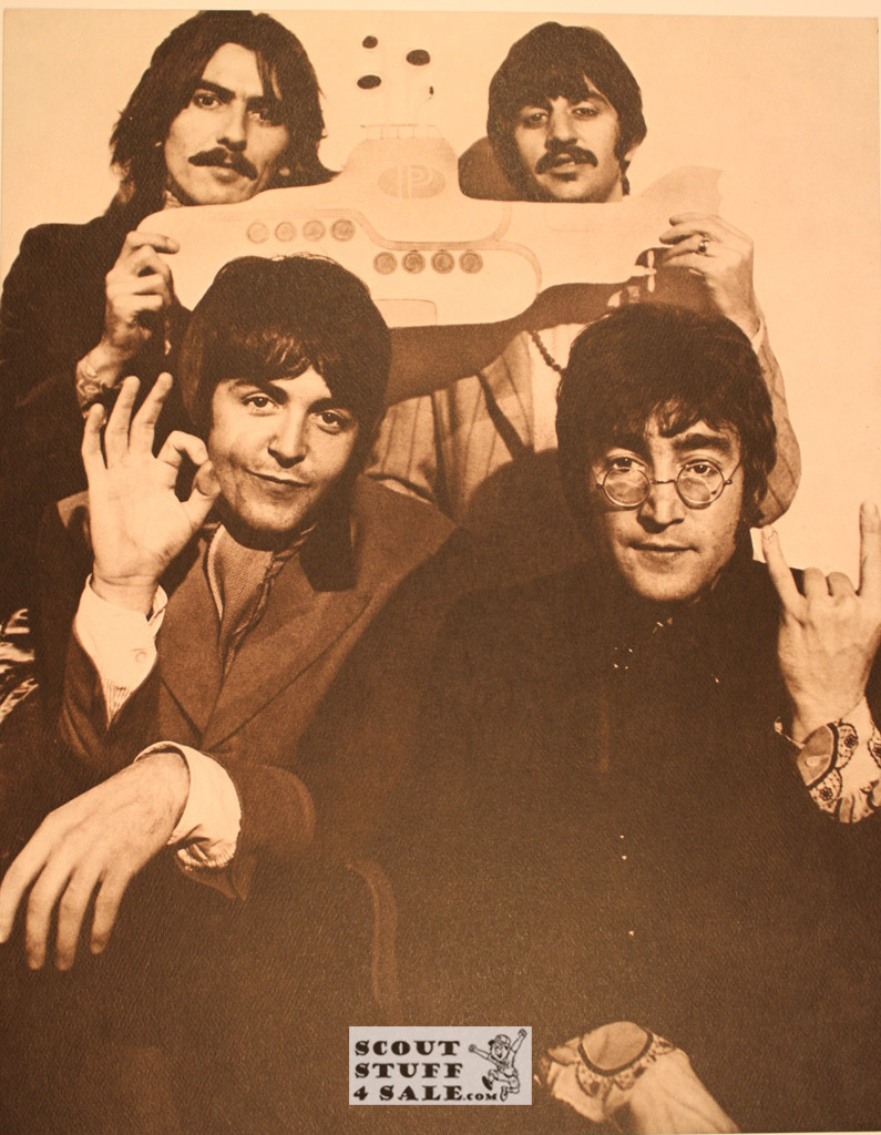 Beatles Sepia Poster Postcard by Classico SF #130-e18, 11x14"