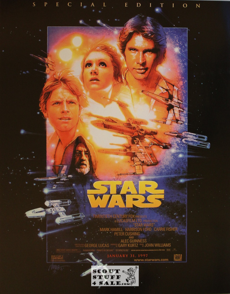 Star Wars Movie Poster Postcard by Classico SF #182-071, 11x14"