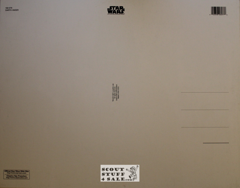 Star Wars Darth Vader Poster Postcard by Classico SF #182-079, 11x14"