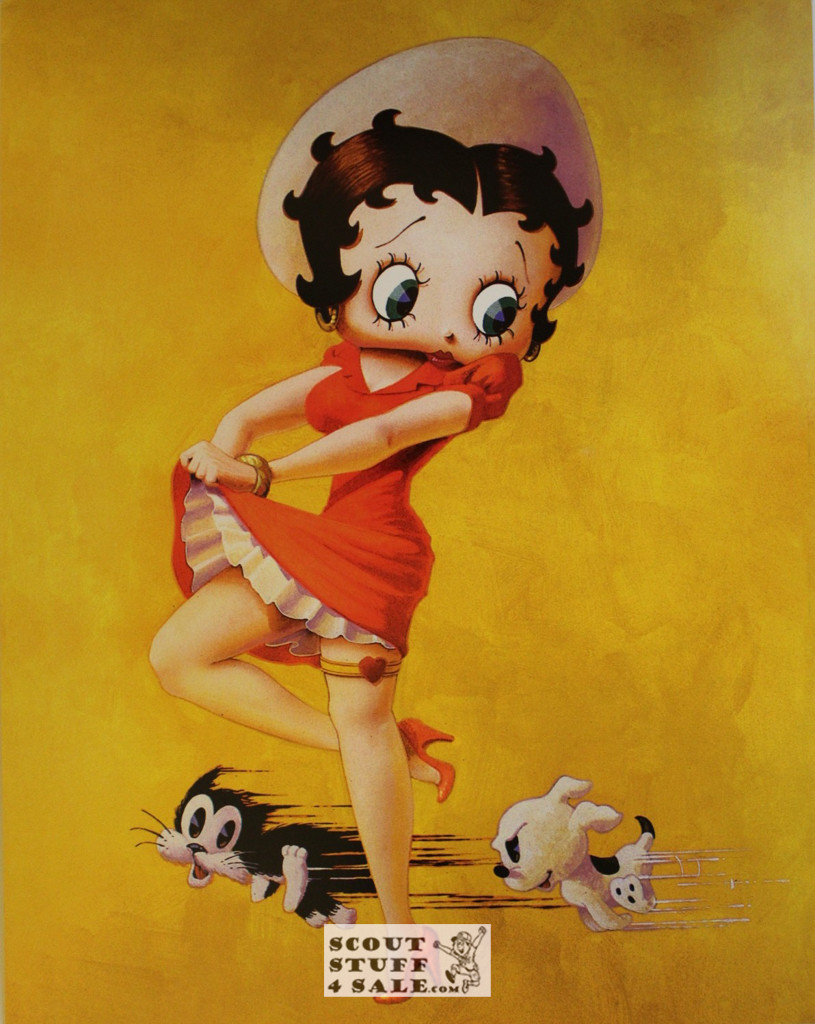 Betty Boop, The Chase, Cartoon Poster Postcard by Classico SF #182-094, 11x14"