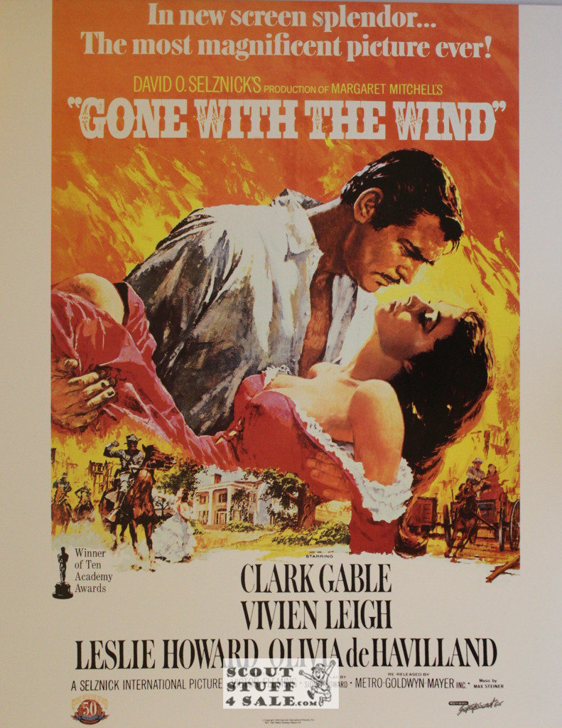Gone With the Wind Movie Poster Postcard by Classico SF #182-105, 11x14"