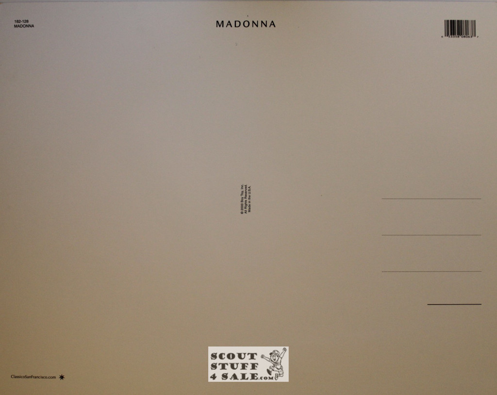 Madonna Poster Postcard by Classico SF #182-128, 11x14"