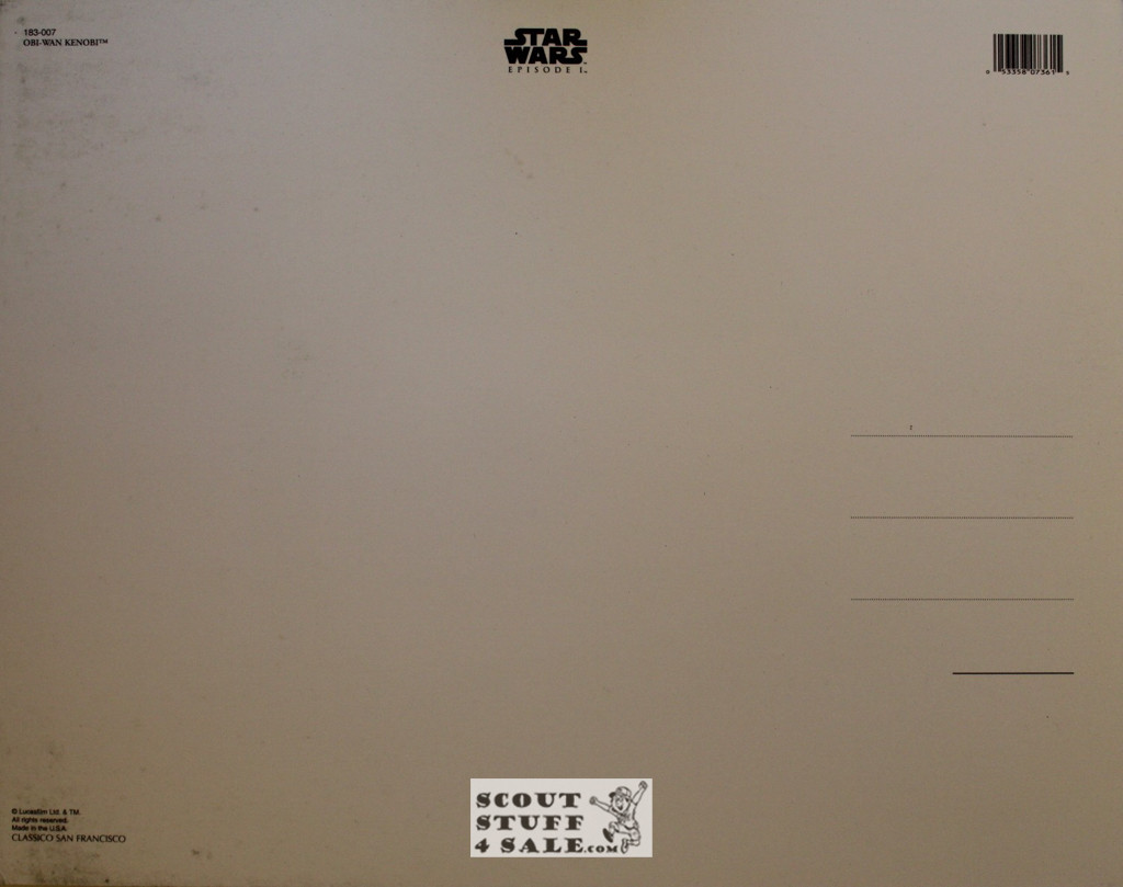 Obi-Wan Kenobi Star Wars Episode 1 Poster Postcard by Classico SF #183-007, 11x14"