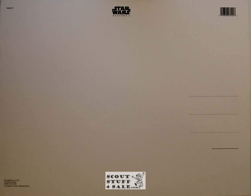Star Wars Episode 1 Movie Poster Postcard by Classico SF #183-017, 11x14"