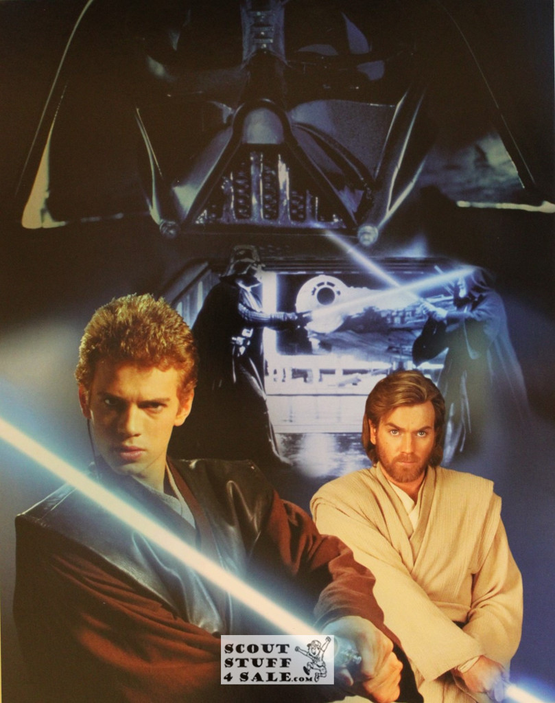 Skywalker & Obi-Wan Star Wars Poster Postcard by Classico SF #183-034, 11x14"