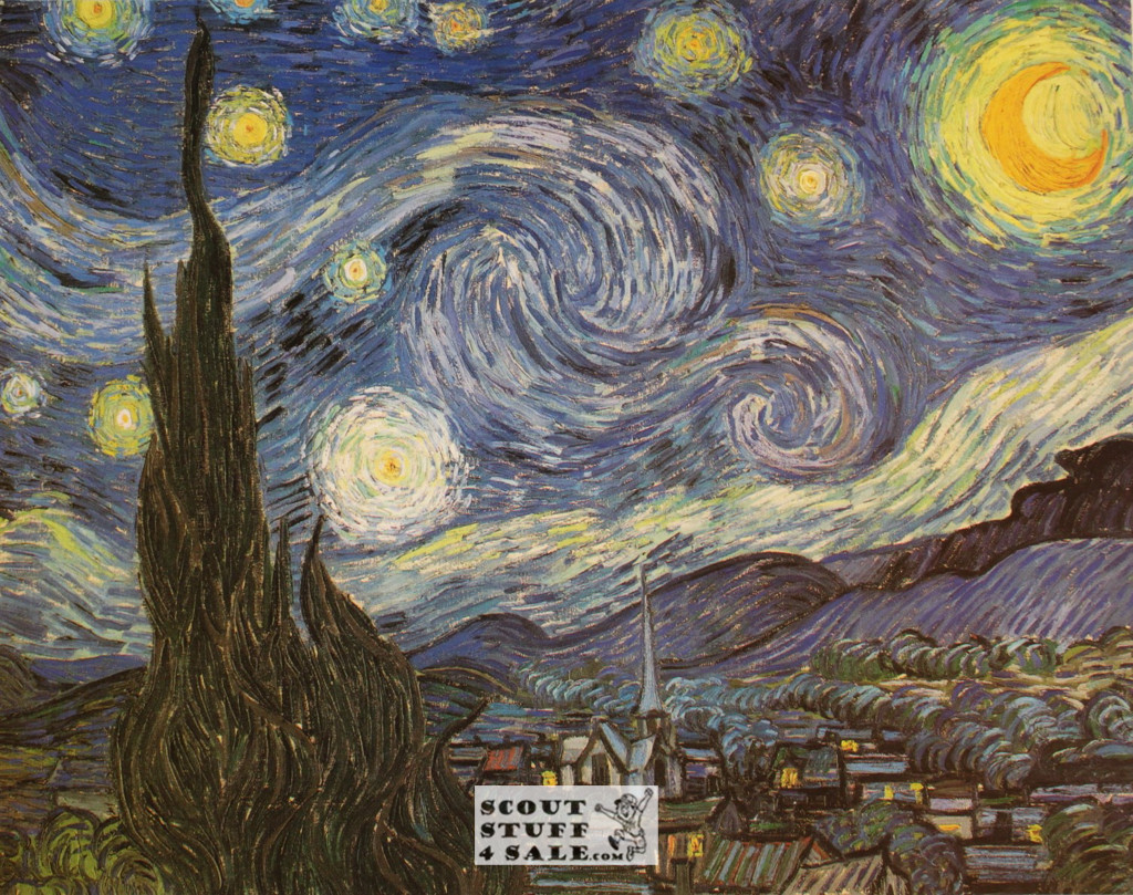 The Starry Night by Vincent Van Gogh Painting Poster Postcard by Classico SF #194-002, 11x14"